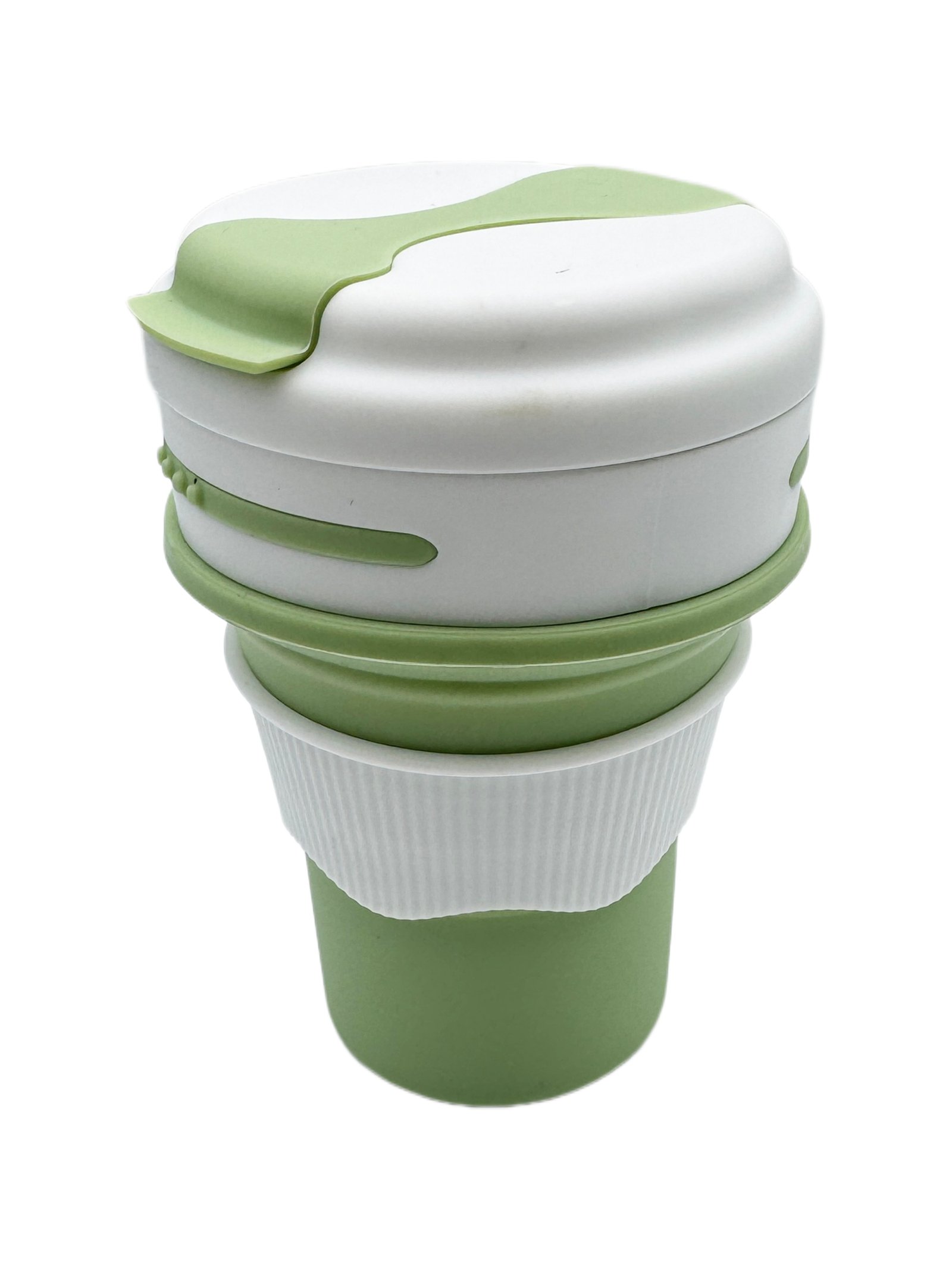 Green silicone coffee cup
