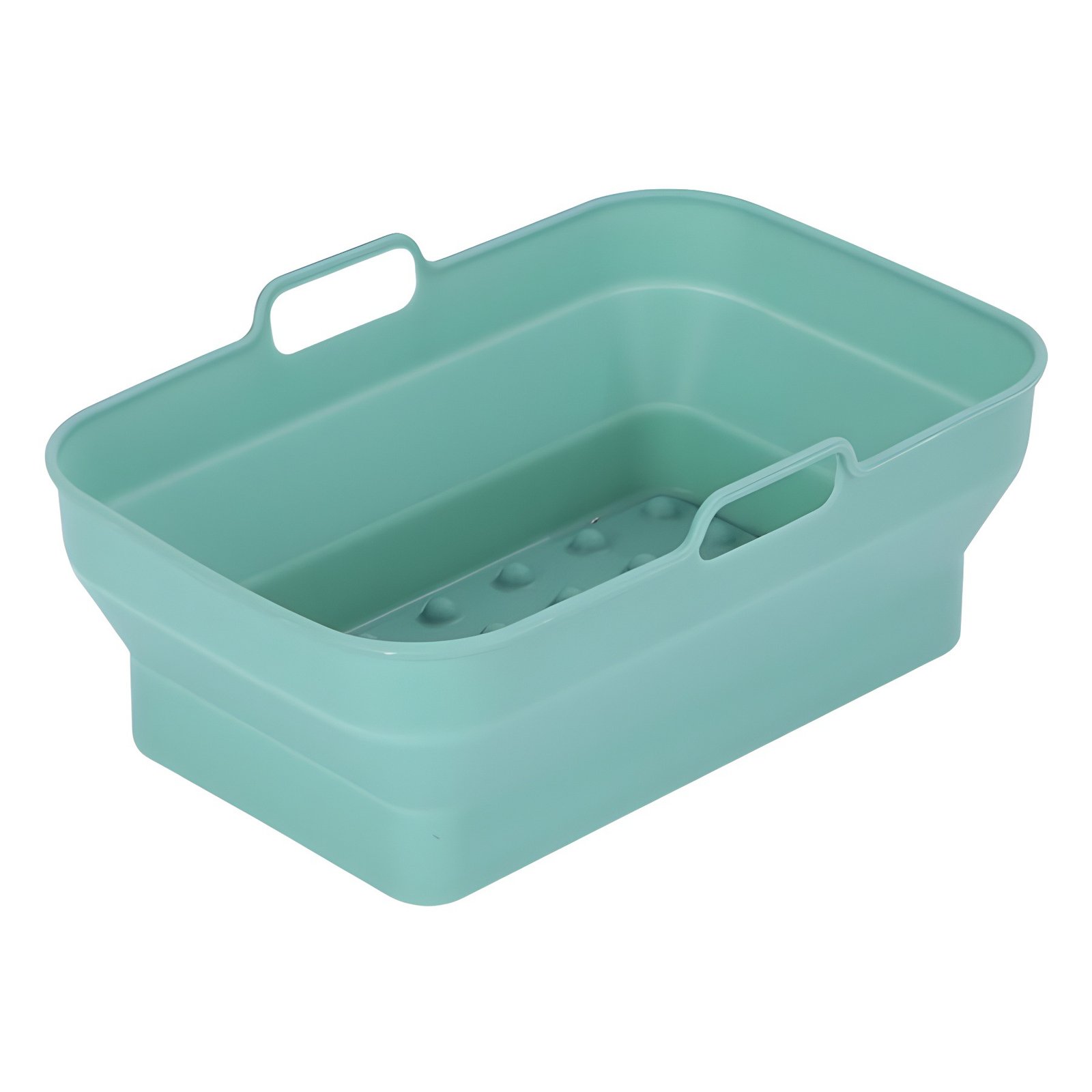 Deep silicone air fryer pan